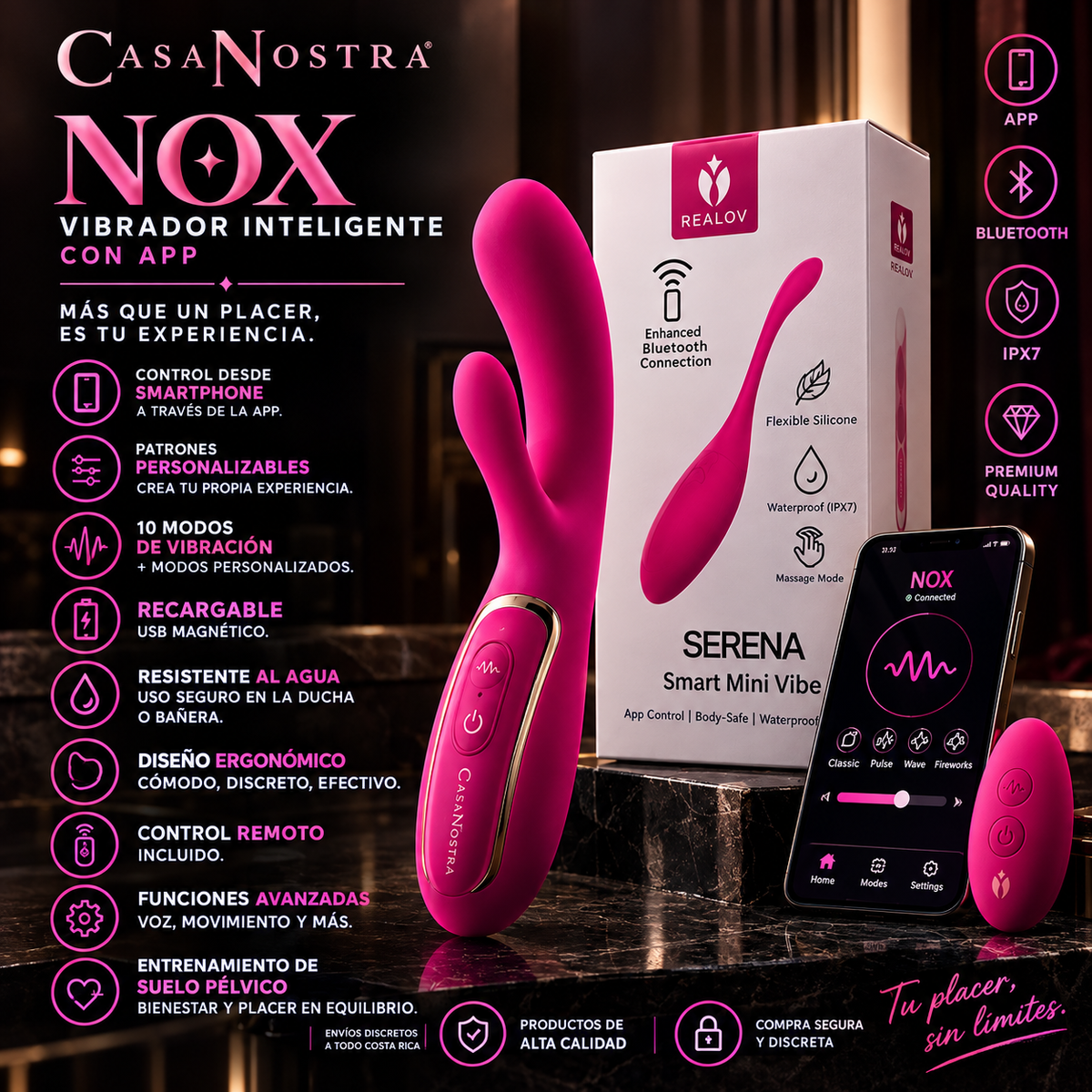 Vibrador Inteligente NOX con App